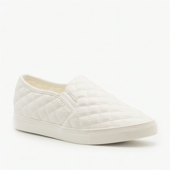 White quilted slip on sneakers - Picture 6 of 6